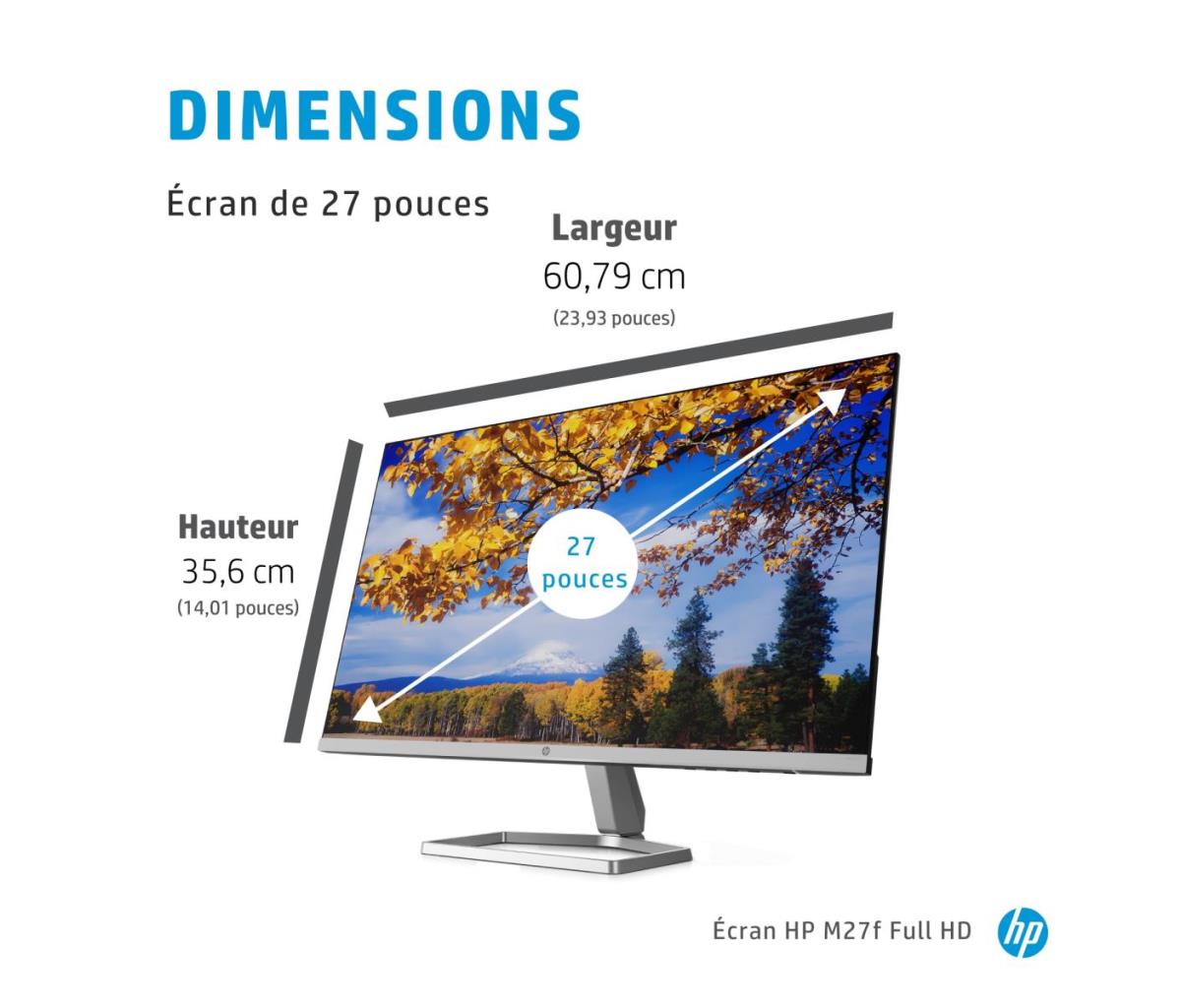 Monitor HP M27f FHD de 27 - 27 (2G3D3AA) - Tienda  México