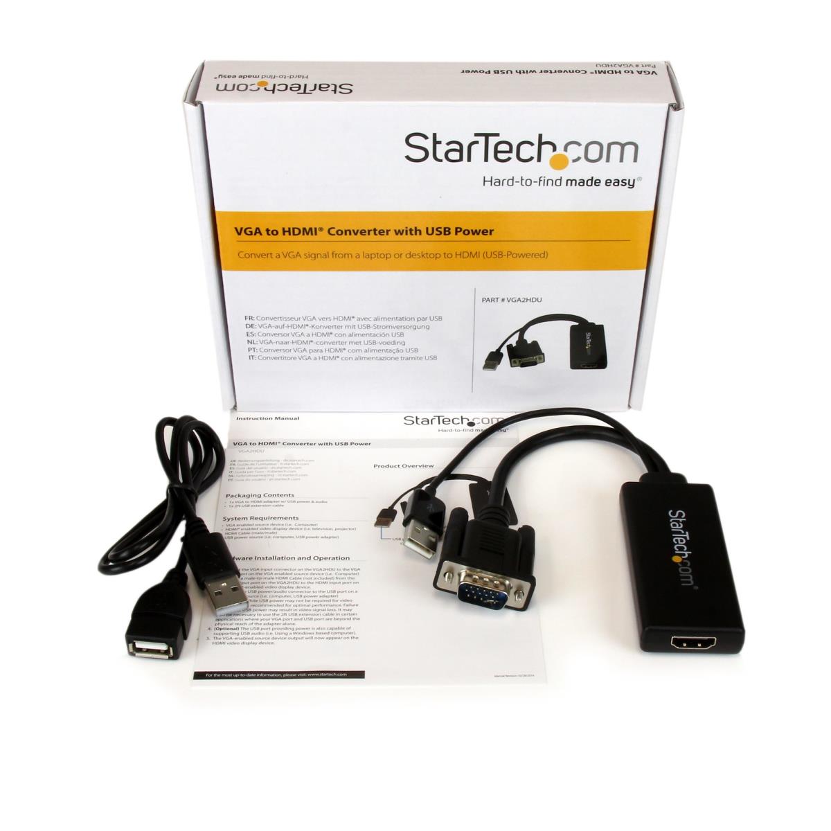 StarTech.com Câble adaptateur HDMI vers VGA de 3m - Convertisseur actif HDMI  ver - Vidéo - StarTech