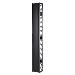 Valueline, Vertical Cable Manager for 2 & 4 Post Racks, 96in H X 12in W, Single-Sided with Door