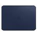Leather Sleeve - 12in MacBook - midnight Blue