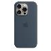 iPhone 15 Pro - Silicone Case With Magsafe - Storm Blue