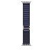 49mm Navy Alpine Loop - Small - Natural Titanium Finish