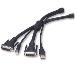Omniview Soho KVM Cables With Audio USB/DVI 3m