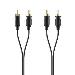 Audio 2xrca/2xrca M/m 1m Black Gold