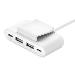 4-port-USB Splitter 2m Cable 2xUSB-c/2xUSB-a W