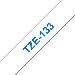 Tape 12mm Lami Blue On Clear (tze-133)