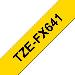 Flexible Tape 18mm Black On Yellow (tze-fx641)