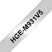 Tape 12mm Black On Silver 8m Laminated