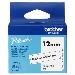 Tape 12mm Non Lami Black On White (btag231)