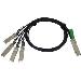 Qsfp To 4xsfp10g Passive Copper Splitter Cable 2m