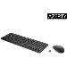 Wireless Keyboard and Mouse 650 - Black - Arabic
