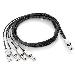 Mini SAS To 4x1 Mini SAS Cable Ext 2m