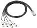 HP Mini SAS High Density to Dual 2-lane Mini SAS High Density External Fanout 2 Meter Cable