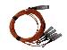 HPE 40GbE QSFP+ to 4x10GbE SFP+ 5m Active Optical Cable