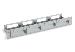 At-tray4 4 Slot Media Converter Rack & Wall-mounting Brackets