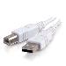 USB 2.0 A/b Cable White 1m