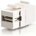 USB 2.0 Keystone A-b F/f White
