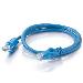 Patch cable - CAT6a - Stp - Snagless - 7m - Blue