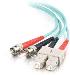 Fibre Optic Cable Sc-st 10GB 50/125 Om3 Duplex Multimode Pvc (lszh) Blue 3m