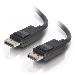 DisplayPort Cable With Latches M/m Black 5m
