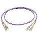 SC/SC OM4 LSZH Fibre Patch - Purple 20m