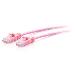 Patch cable Slim - CAT6a - UTP - Snagless - 1.5m - Pink