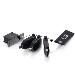 Retractable Table Box Mount 4K HDMI Adapter Ring with Color Coded Mini DisplayPort, DisplayPort, and USB-C
