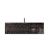 KC 6000 SLIM Keyboard - Corded USB - Black - Azerty Belgian