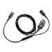 In-line Y Adapter Trainer Cable W/quick Disconnect Clamp Kit & Mute