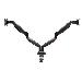 Smartfit One-touch Height Adjustable Dual Monitor Arm