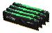 64GB Ddr4 3000MHz Cl15 DIMM (kit Of 4) 1gx8 Fury Beast Rgb