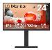 IPS Desktop Monitor - 24BA650-B - 24in - FHD 1920 x 1080 (16:9) - 2x 2W Speakers - Hdmi/ Dp/ Audio/ USB-c - Black