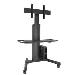 Mobile Height-adjustable Manual Trolley For 40 Inch To 80 Inch Displays.