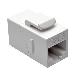 TRIPP LITE CAT6 Straight-Through Modular In-Line Snap-In Coupler (RJ45 F/F) White
