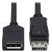 TRIPP LITE DisplayPort Extension Cable with Latch, 4K x 2K (3840 x 2160) @ 60 Hz, HDCP 2.2 (M/F) 4.6m