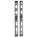 TRIPP LITE SmartRack 48U Vertical Cable Management Bars