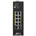 TRIPP LITE 8-Port Lite Managed Industrial Gigabit Ethernet Switch - 10/100/1000 Mbps, PoE+ 30W, 2 GbE SFP Slots, -10ø to 60øC, DIN Mount