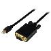 Mini DisplayPort To Vga Adapter - Mdp To Vga - 3m Black