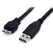 Superspeed USB 3.0 Cable A To Micro B - M/m 0.5m Black