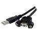 Panel Mount USB Cable A To A - F/m 1m
