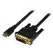 Mini Hdmi Male To DVI-d Male Cable 1920x1200 Video 1m