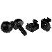 M5 Mounting Screws And Cage Nuts For Server Rack Cabinet 100 Pack Black