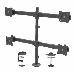 Desk Mount Quad Monitor Arm - Articulating - Heavy Duty Steel