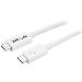 Thunderbolt 3 USB C Cable 20gbps - White 1m