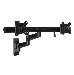 Wall Mount Dual Monitor Arm For Two 15-24 Monitors Articulating