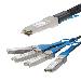 Qsfp+ Breakout Cable - Msa Compliant - Qsfp+ To 4 Sfp+ 2m