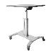 Mobile Sit Stand Workstation With 31.5 Work Surface