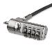 Laptop Cable Lock-with Swivel Hinge 4-digit Combination Lock