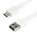 Durable USB 2.0 To USB C Cable - Aramid Fiber - 2m White