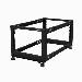 Open Frame Server Rack - Compact 4 Post Adjustable Depth (22-40") Mobile